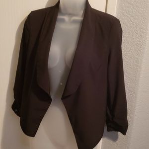 Black open Blazer